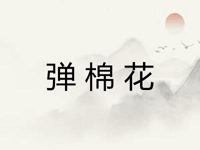 弹棉花