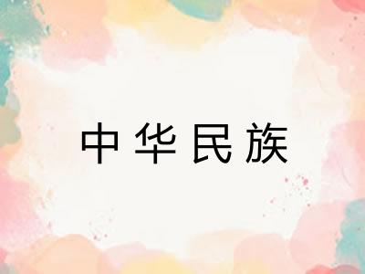 中华民族 中华民族