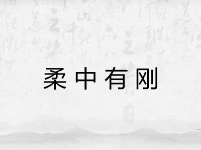 柔中有刚