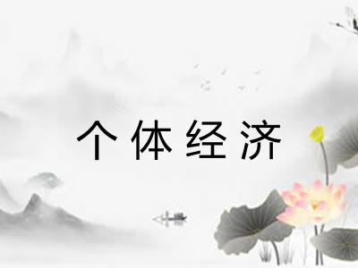 个体经济