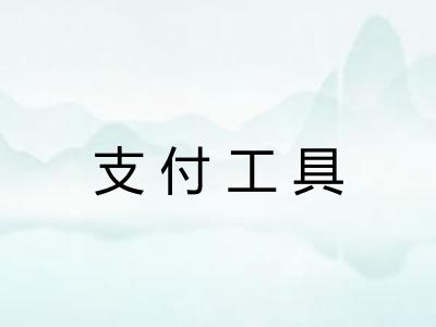 支付工具