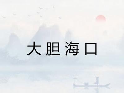大胆海口 大胆海口