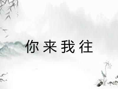 你来我往