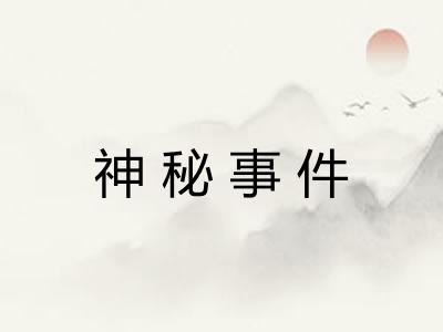 神秘事件 神秘事件