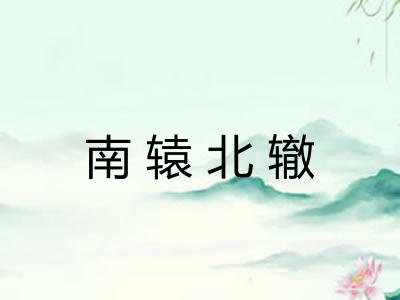 南辕北辙