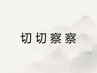 切切察察
