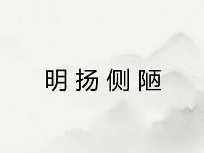 明扬侧陋
