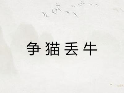 争猫丢牛